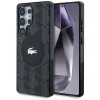 Samsung Galaxy S25 Ultra Lacoste Monogram ezüst krokodil logóval MagSafe tok fekete thumbnail