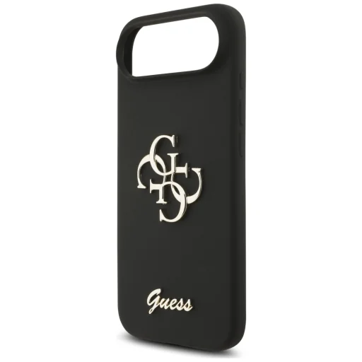 Guess Silicone Big 4G Script čierny kryt pre iPhone Air - 6
