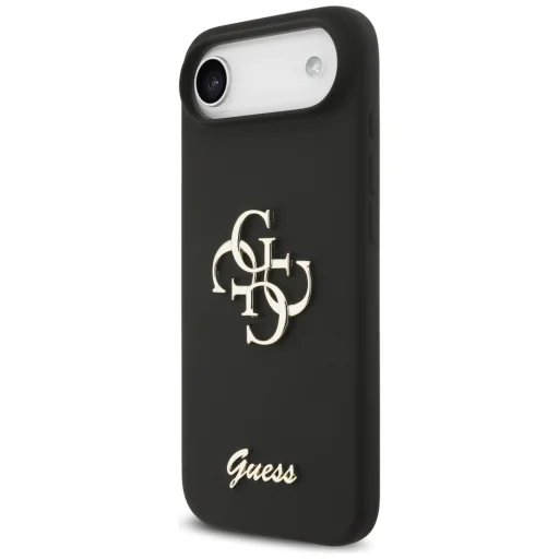 Guess Silicone Big 4G Script čierny kryt pre iPhone Air - 2