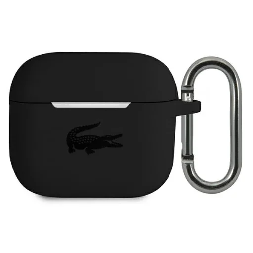 Apple AirPods 3 Lacoste LCA3SK fekete szilikon tok - 1