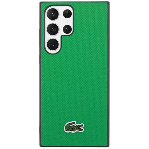 Samsung Galaxy S23 Ultra zöld tok Lacoste Iconic Petit Pique mintával - 3