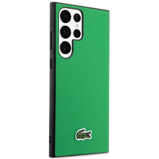 Samsung Galaxy S23 Ultra zöld tok Lacoste Iconic Petit Pique mintával - 4