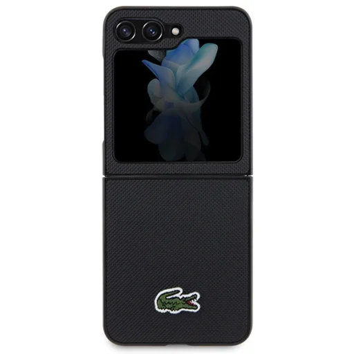 Samsung Galaxy Z Flip5 F731 fekete tok Iconic Petit Pique mintával - 2