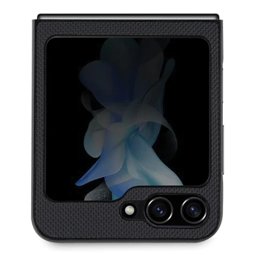 Samsung Galaxy Z Flip5 F731 fekete tok Iconic Petit Pique mintával - 3