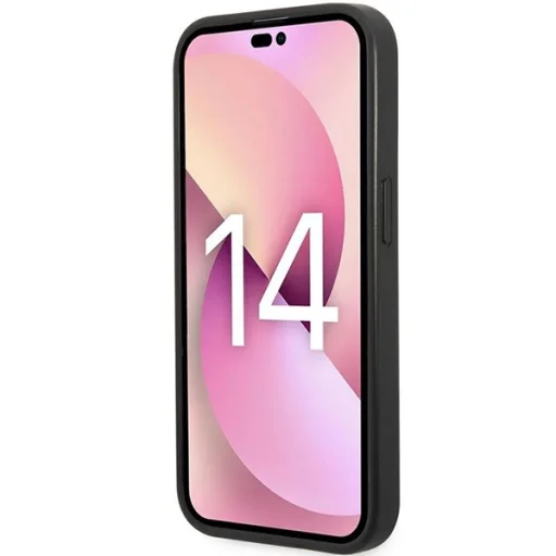 iPhone 14 Pro Max Lacoste LCHMP14XPVCK fekete tok ikonikus Petit Pique mintával és MagSa - 5