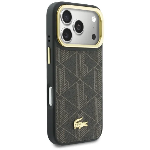 iPhone 17 Pro Lacoste PVC Blend Stand puzdro hnedé - 4