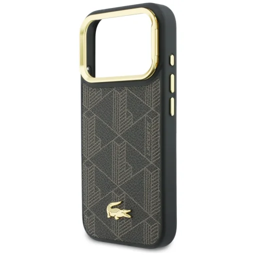 iPhone 17 Pro Lacoste PVC Blend Stand puzdro hnedé - 6