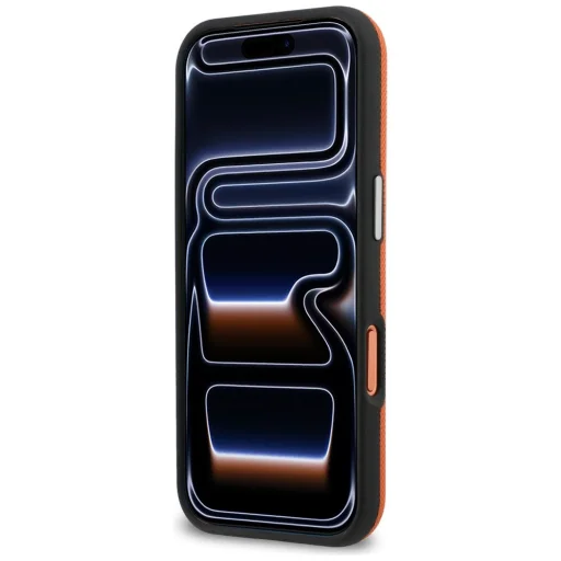 iPhone 17 Pro puzdro Lacoste Semi Wrap Petit Pique MagSafe oranžové - 5