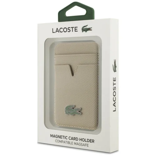 Lacoste Petit Pique peňaženka MagSafe taupe - 5
