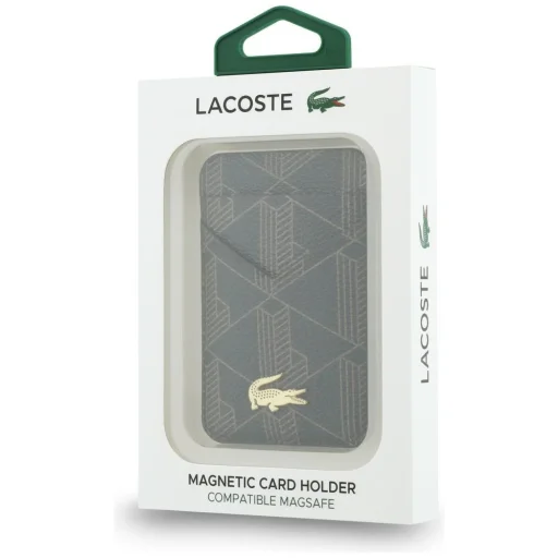 iPhone držiak na karty Lacoste PVC zmes MagSafe hnedý - 5