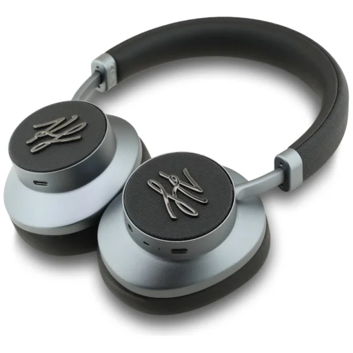 Slúchadlá Karl Lagerfeld Grained Initials Bluetooth ANC čierne - 3