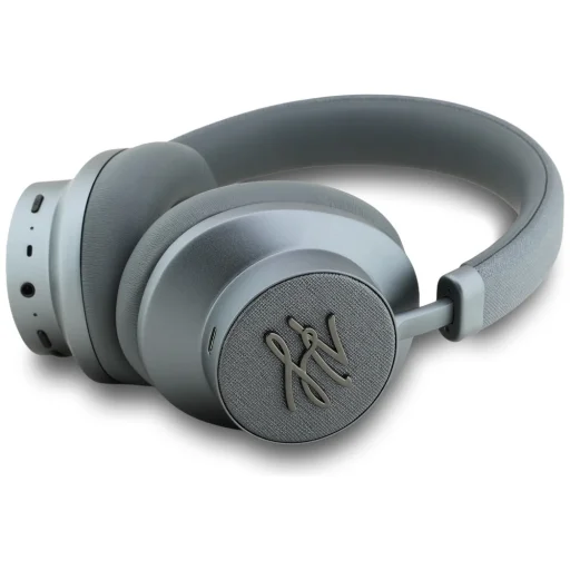 Karl Lagerfeld Grained Initials Bluetooth ANC slúchadlá sivé - 2