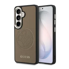 Guess PU Perforated 4G Logo magnetické puzdro Samsung Galaxy S26 hnedé puzdro