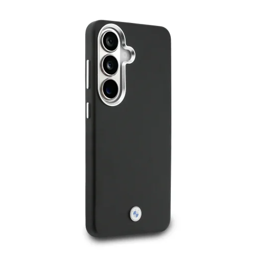 BMW Signature magnetické puzdro z PU kože s kovovým logom pre Samsung Galaxy S26, čierne - 4