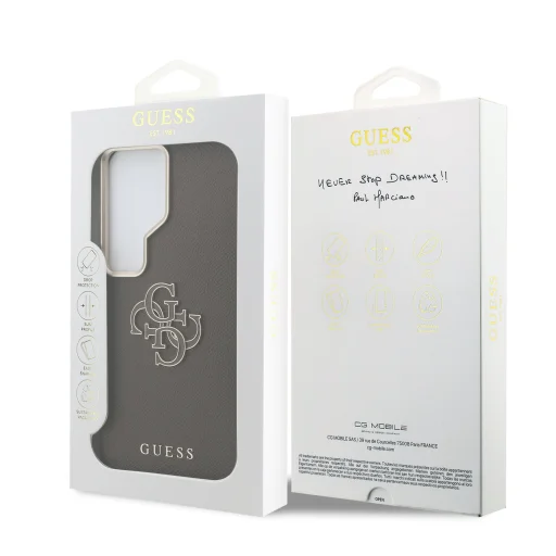 Guess PU 4G Resin Metal Logo kryt pre Samsung Galaxy S26 Ultra - 6