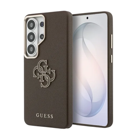 Guess PU 4G Resin Metal Logo kryt pre Samsung Galaxy S26 Ultra - 1