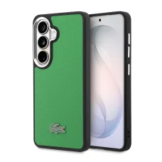 Lacoste Petit Pique Kovové Logo Magnetické Puzdro Samsung Galaxy S26 Plus - Estragónovo Zelené Puzdro