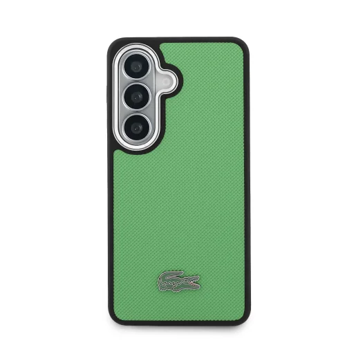Lacoste Petit Pique Kovové Logo Magnetické Puzdro Samsung Galaxy S26 Plus - Estragónovo Zelené Puzdro - 3