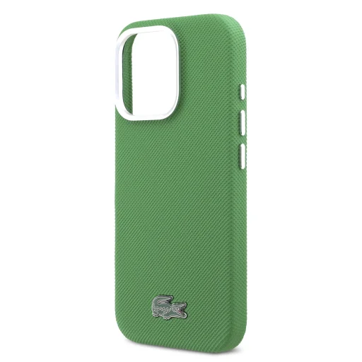 Lacoste PVC Iconic Petit Pique Metal Logo MagSafe kryt pre iPhone 16 Pro Estragon Green - 5