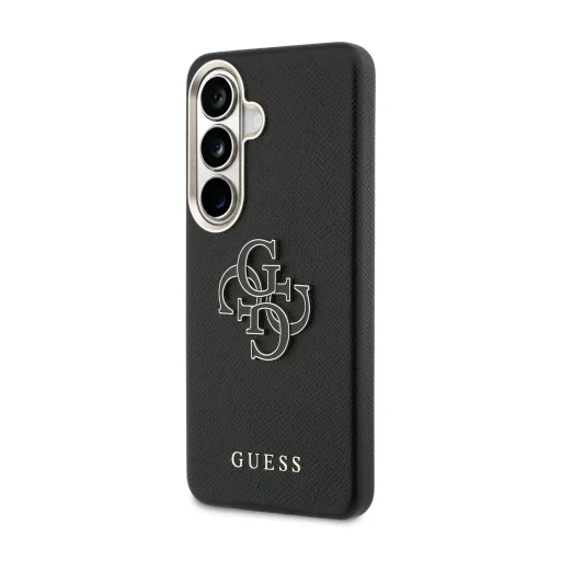 Guess PU 4G Resin Metal Logo puzdro pre Samsung Galaxy S26+ čierne - 2