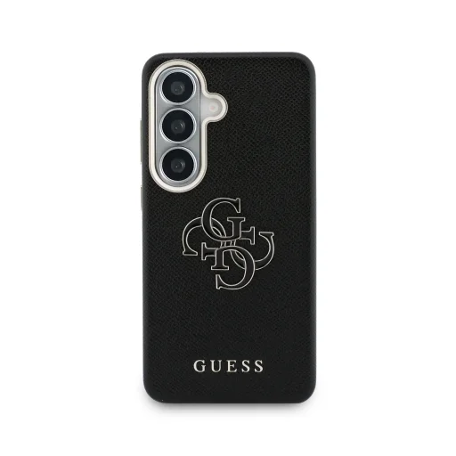 Guess PU 4G Resin Metal Logo puzdro pre Samsung Galaxy S26+ čierne - 3