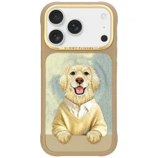 iPhone 17 Pro Nimmy Gentle Pets Series Dog MagSafe puzdro hnedé