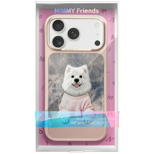 iPhone 17 Pro Nimmy Gentle Pets Sorozat Kutyás MagSafe tok rózsaszín - 8