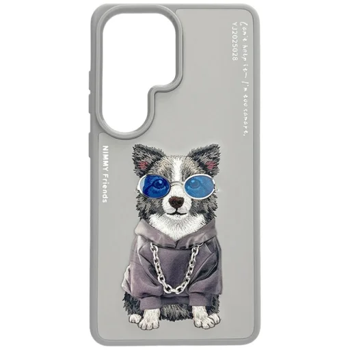 Samsung Galaxy S26 Ultra Nimmy Glasses Cool Dog puzdro sivé - 1