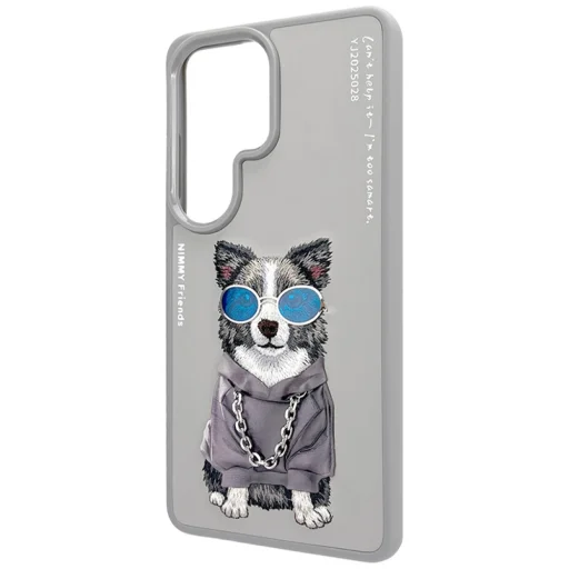 Samsung Galaxy S26 Ultra Nimmy Glasses Cool Dog puzdro sivé - 2