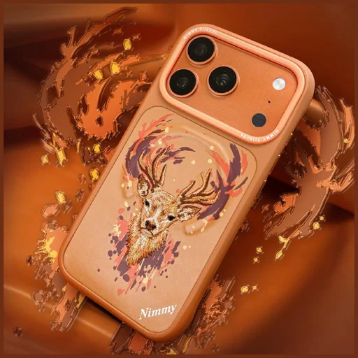 Puzdro pre iPhone 17 Pro Max Nimmy Jeleň MagSafe oranžové - 8