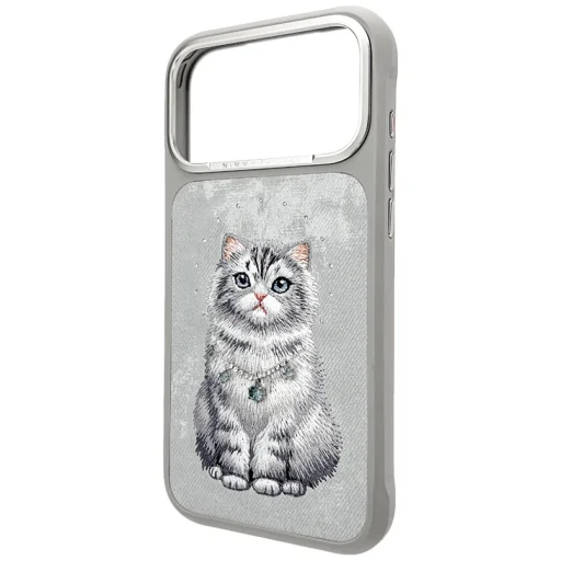 iPhone 17 Pro Nimmy Lucky Fashion Cat MagSafe kryt sivý - 2