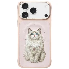 iPhone 17 Pro Nimmy Lucky Fashion Cat MagSafe puzdro ružové