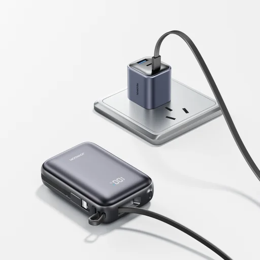 Joyroom JR-PBF29 20000mAh 22.5W Powerbanka s dvojitým káblom - čierna - 10