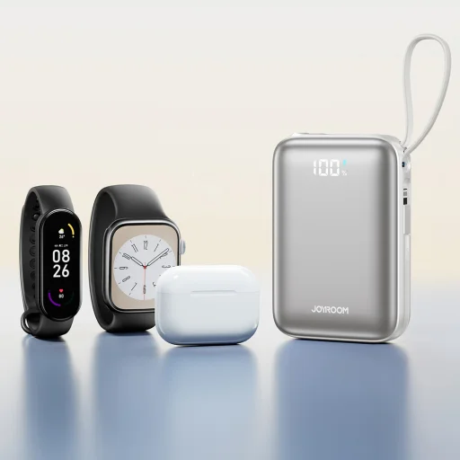 Joyroom JR-PBF29 20000mAh 22.5W Powerbanka s duálnym káblom - biela - 10