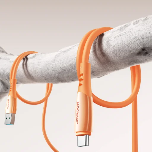 Joyroom S-A59 Vibrant Series 3A USB-A - USB-C kábel 1,2m - oranžový - 11
