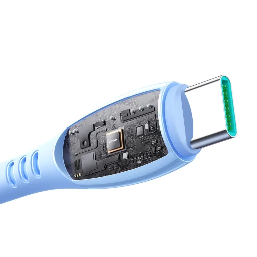 Joyroom S-A59 Vibrant Series 3A kábel USB-A - USB-C 1.2m - modrý - 4