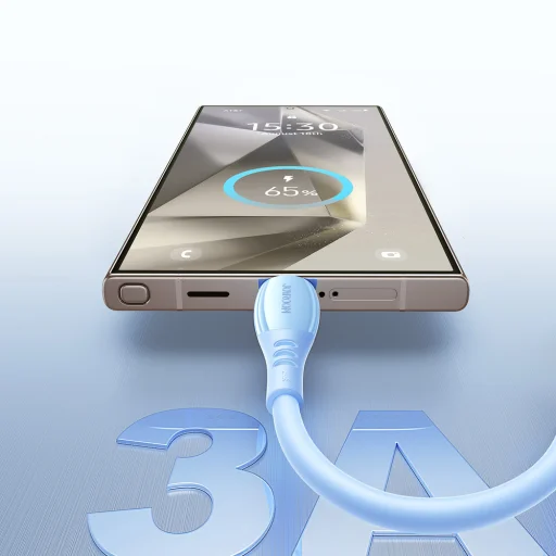 Joyroom S-A59 Vibrant Series 3A kábel USB-A - USB-C 1.2m - modrý - 7