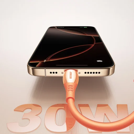 Joyroom S-A59 Vibrant Series 30W USB-C - Lightning kábel 1,2m - oranžový - 6