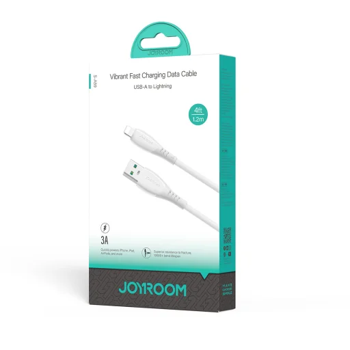Joyroom S-A59 Vibrant Series 3A USB-A - Lightning kábel 1.2m - biely - 5