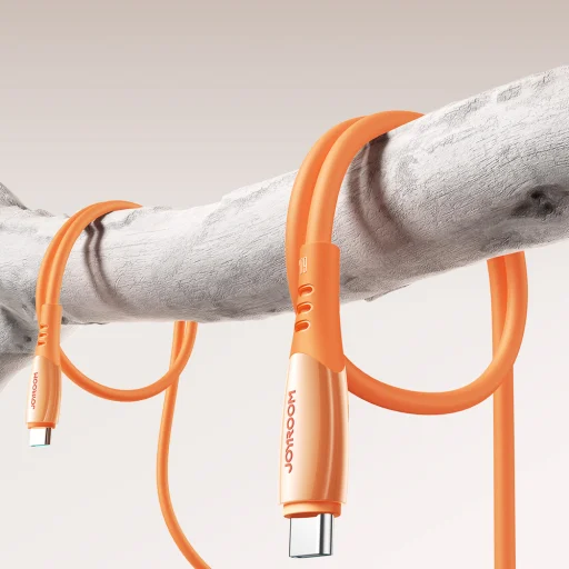 Joyroom S-A59 Vibrant Series 60W USB-C - USB-C kábel 1,2m - oranžový - 6