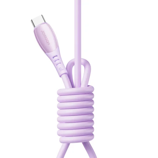 Joyroom S-A59 Vibrant Series 60W USB-C - USB-C kábel 1.2m - fialový - 3