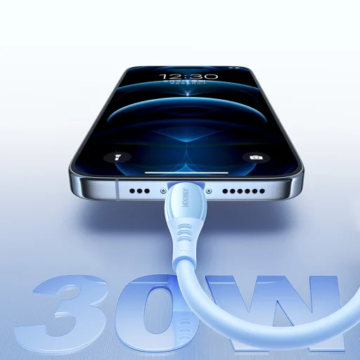 Joyroom S-A59 Vibrant Series 30W USB-C - Lightning kábel 1,2m - modrý - 7