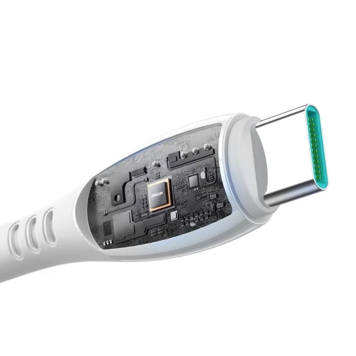 Joyroom S-A59 Vibrant Series 3A USB-A - USB-C kábel 1,2 m - biely - 5