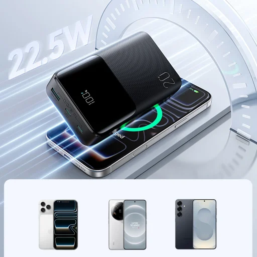 Joyroom JR-QP192 Star Series Mini 20000mAh 22.5W Powerbank s digitálnym displejom - čierna - 11