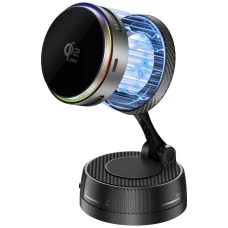 4smarts Bezdrôtová nabíjačka 25W Qi2 25 MagSafe RGB 360° sivá