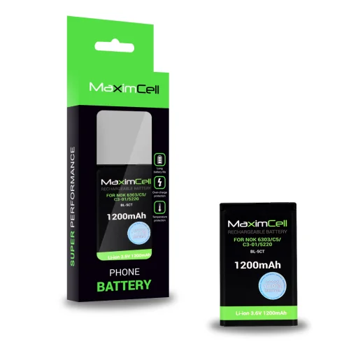 Maximcell batéria Nokia 6303/C5/C3-01/5220 (BL-5CT) 1200mAh Li-ion - 1