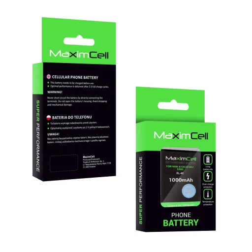 Maximcell batéria Nokia 6100/6101/6300 (BL-4C) 1000mAh Li-ion - 2