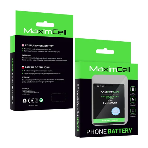 Maximcell batéria Nokia E5/E7/N8/N97 Mini (BL-4D) 1200mAh Li-ion - 2