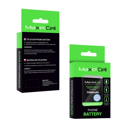 Maximcell batéria Samsung E250/X200/X680/C300/E900 (AB463446BA) 1000mAh Li-ion - 2