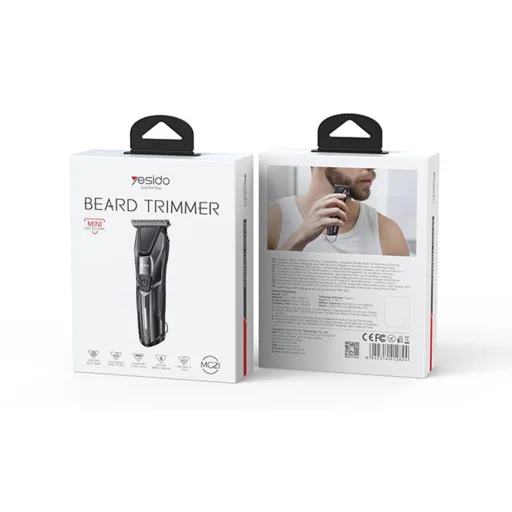 Yesido - Zastrihávač brady (MG21) - Type-C, 5500RPM, 900mAh - Čierny - 7